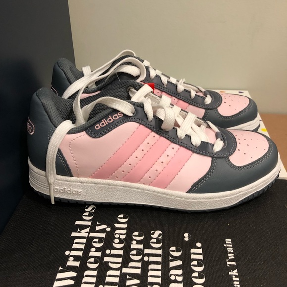 pink and gray adidas